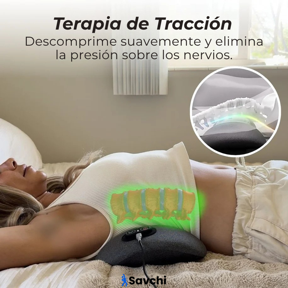 Savchi - Aparato de Masaje Lumbar Con 3 Funciones