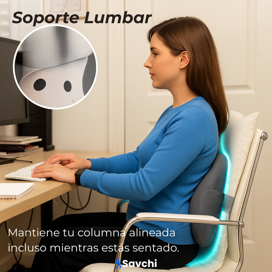 Savchi- Masajeador Lumbar 3 en 1