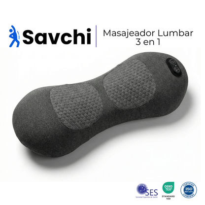 Savchi- Masajeador Lumbar 3 en 1